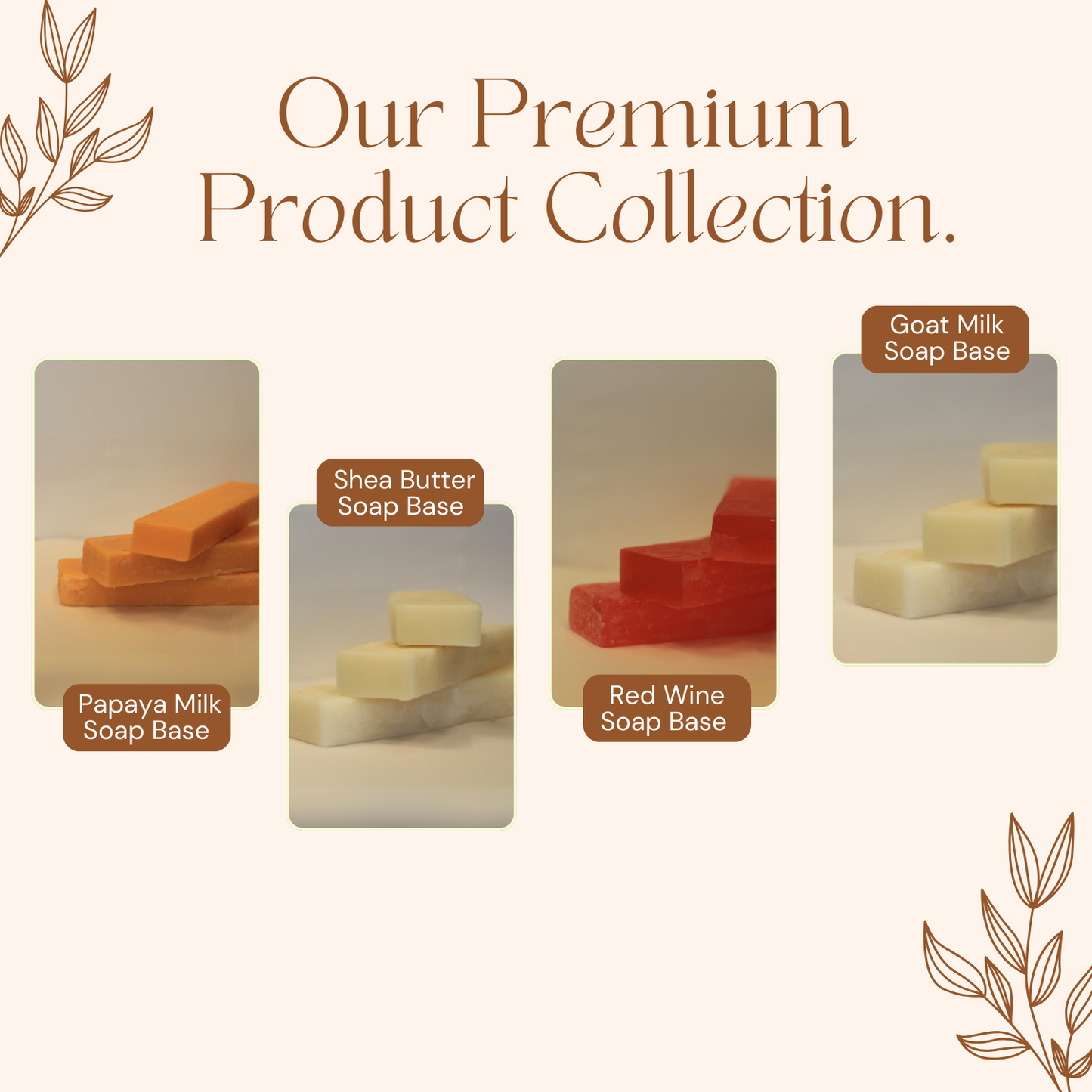 Saki Redolence Premium Soap Bases (Papaya Milk)