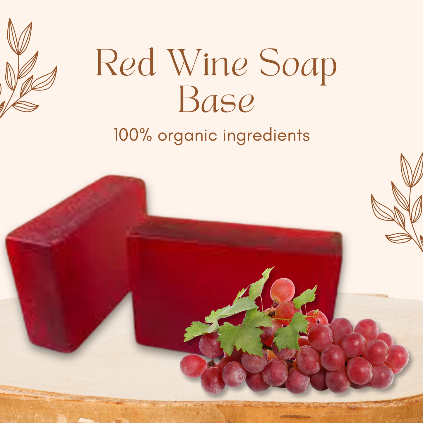 Saki Redolence Premium Soap Bases (Red Wine)