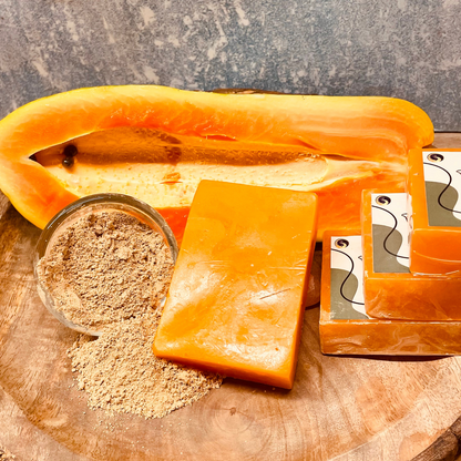 Papaya & Fuller’s Earth Soap | Brightening & Deep Cleansing (100gm)