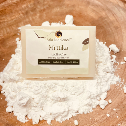 Mrttika Kaolin Clay Soap | Gentle Cleansing & Skin Purification (100gm)