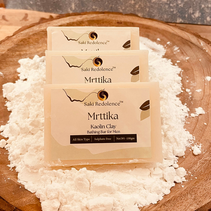 Mrttika Kaolin Clay Soap | Gentle Cleansing & Skin Purification (100gm)