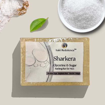 Sharkera Glycerine & Sugar Soap – Moisturizing Glycerine & Sugar Soap for Soft Skin (100gm)