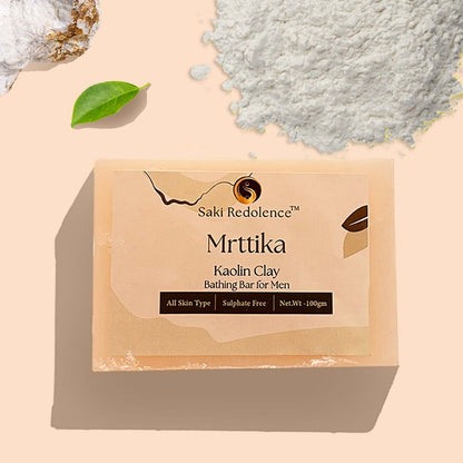 Mrttika Kaolin Clay Soap | Gentle Cleansing & Skin Purification (100gm)