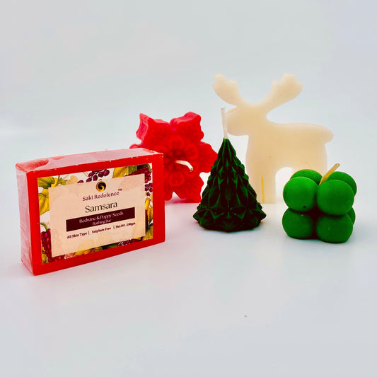 Christmas Gift Set – Secret Santa Hamper for a Festive Delight Candle & Soap