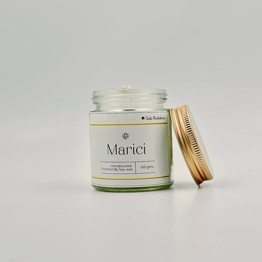 Marici – Scented Candle with Amber & Musk Notes (150gm)